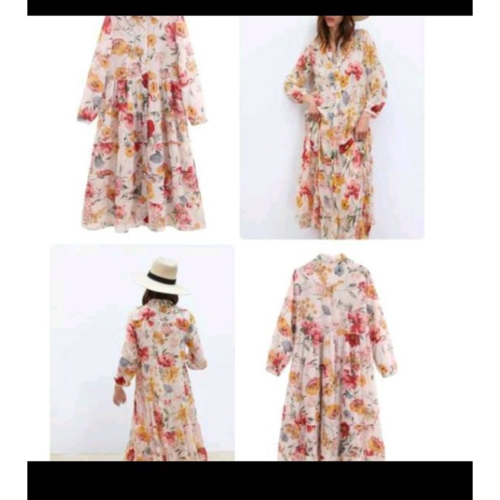 Dress Floral Zara Nagita