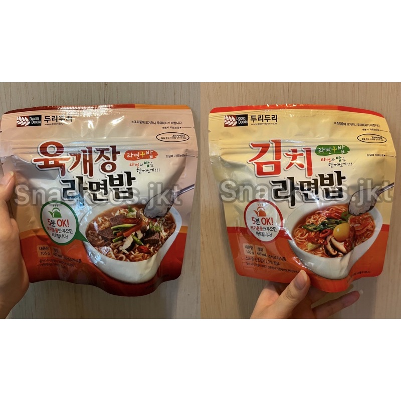 

DOOR DOORI Kimchi Ramen Rice / Hot Spicy Ramen Rice Instant
