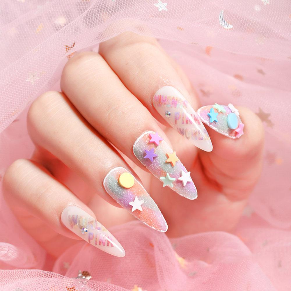 MXBEAUTY 3d Dekorasi Nail Art Gaya Jepang Cinta Hati Bunga Kupu-Kupu Bintang Snowflake DIY Nail Art Sticker