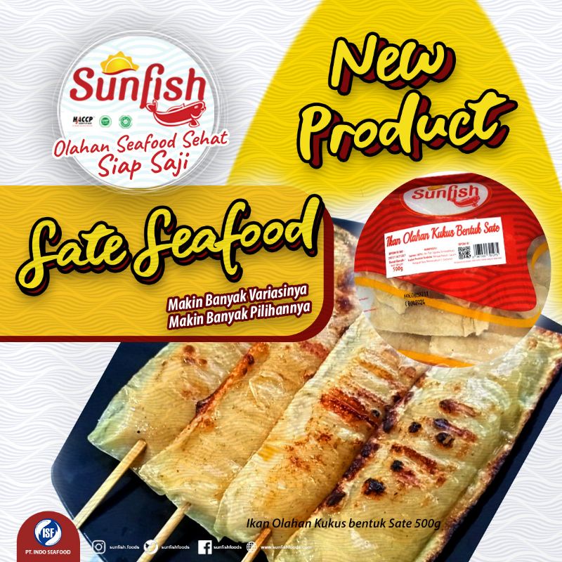 Sunfish Ikan Olahan Kukus Bentuk Sate