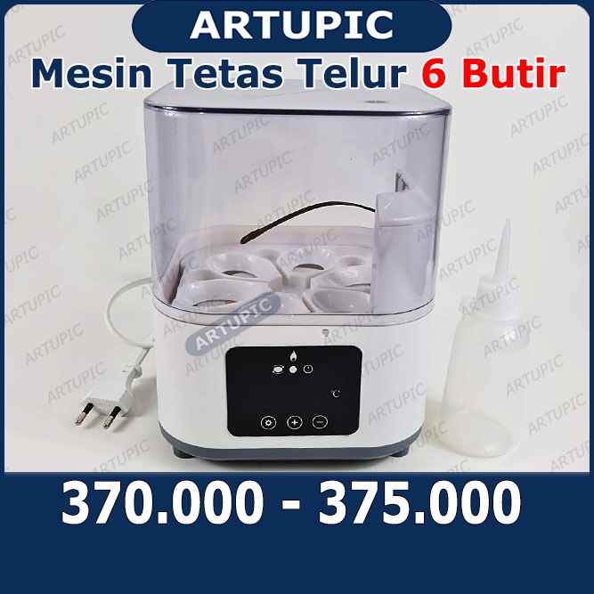 Mesin Tetas Telur Incubator 6 Butir Penetas Digital Egg Incubator Inkubator Telur