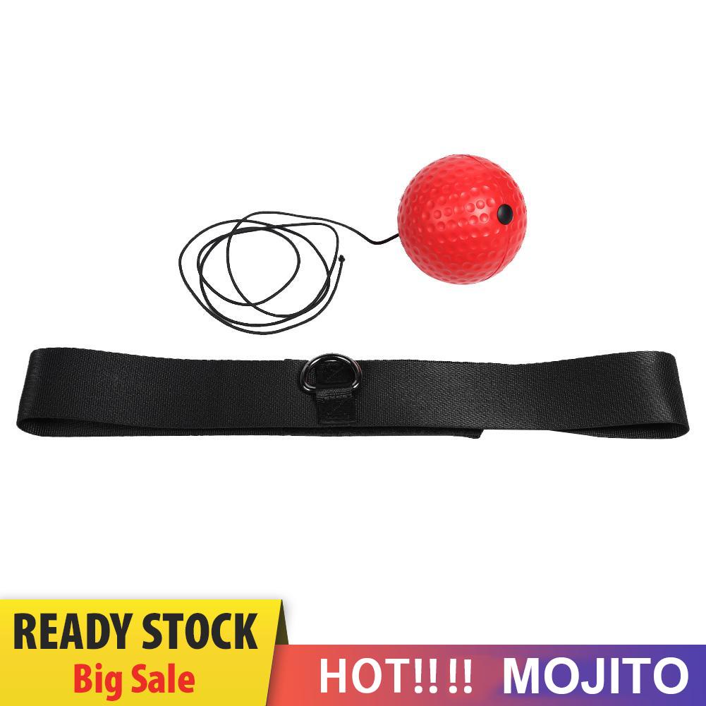 MOJITO Head-mounted Boxing Reflex Speed Ball Boxing Training Equipment (Red Ball)