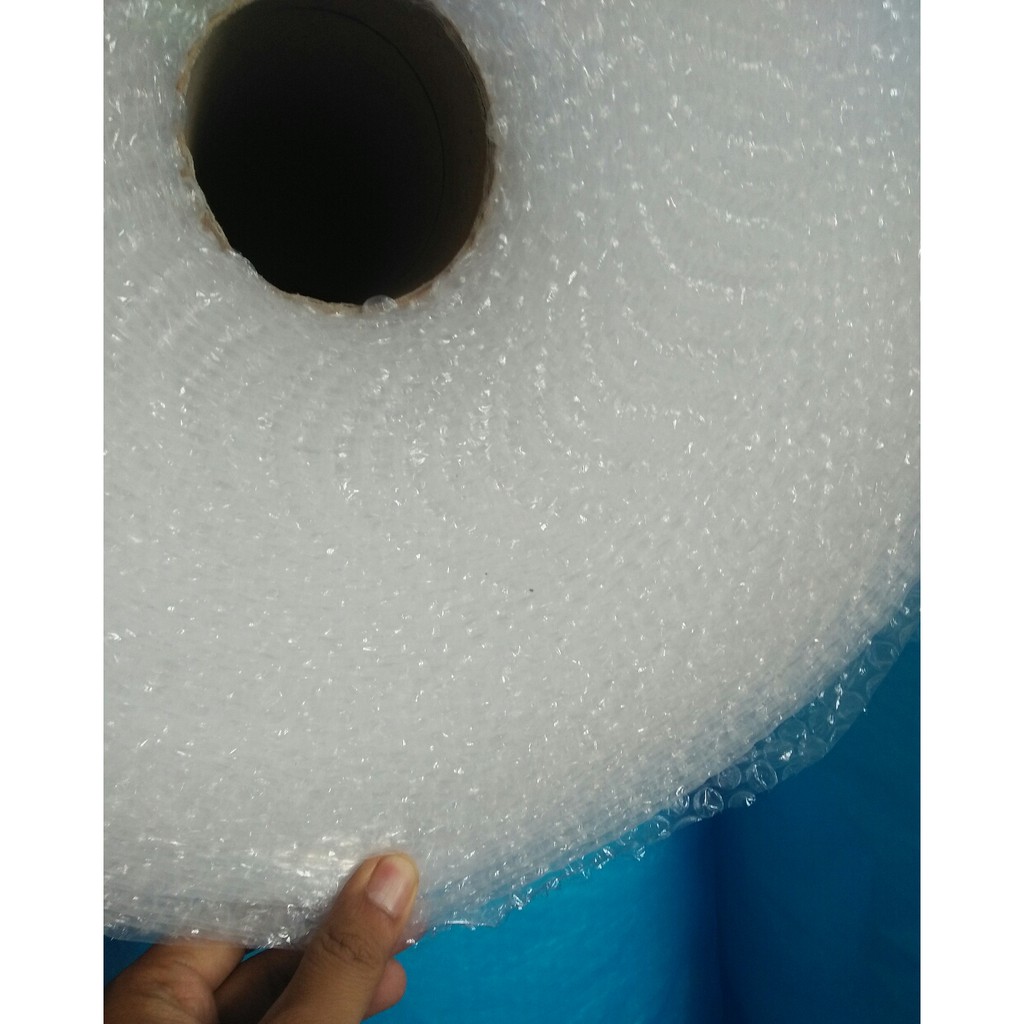 

HJK BUBBLE WRAP 1 roll Plastik Buble Biru Mulia Pack Bandung warp 50m bubblewrap MP bable bening