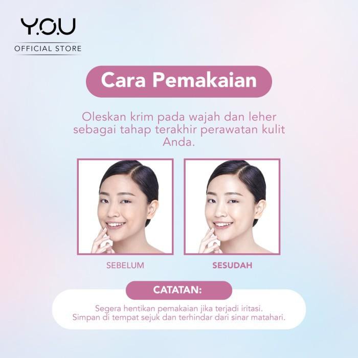 YOU Dazzling Tone Up Face Cream (Efek Cerah Seketika) Original Resmi