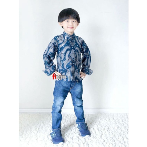 Kemeja batik anak-batik anak-Baju batik anak laki laki umur 2-12 tahun kemeja batik anak (butik_dian)