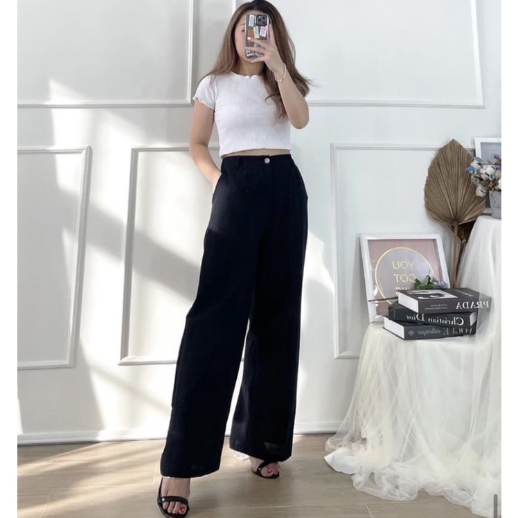 celana kulot linen wanita / cullote pants