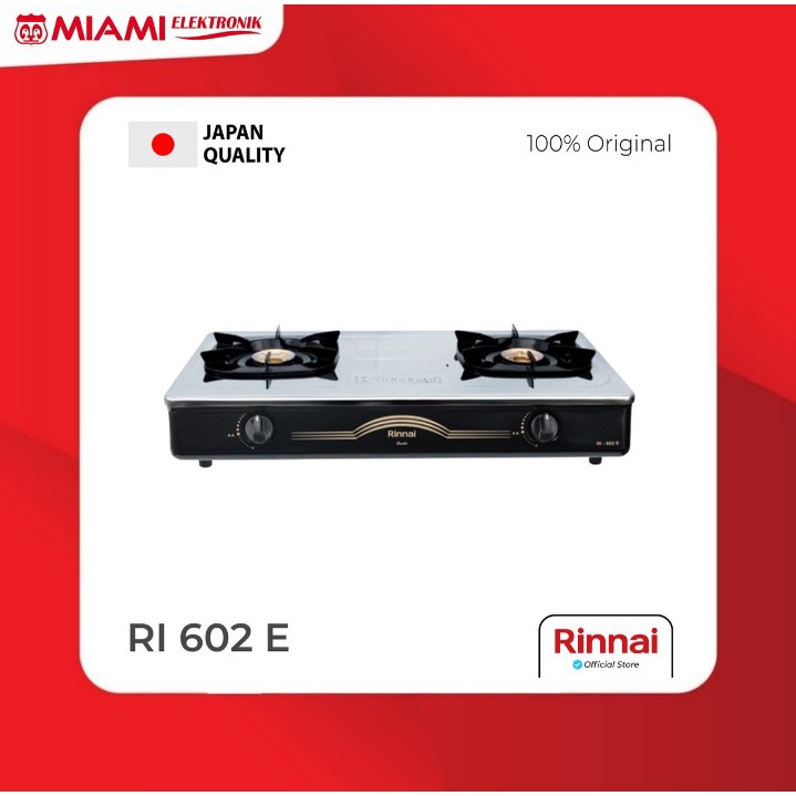 Kompor Gas Rinnai RI602E RI 602E Gas cooker 2 TUNGKU