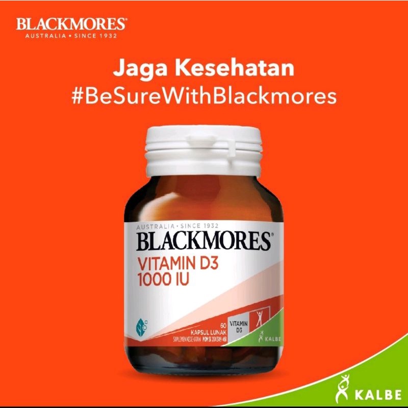 Blackmores Vitamin D3 1000 IU isi 60 Kapsul