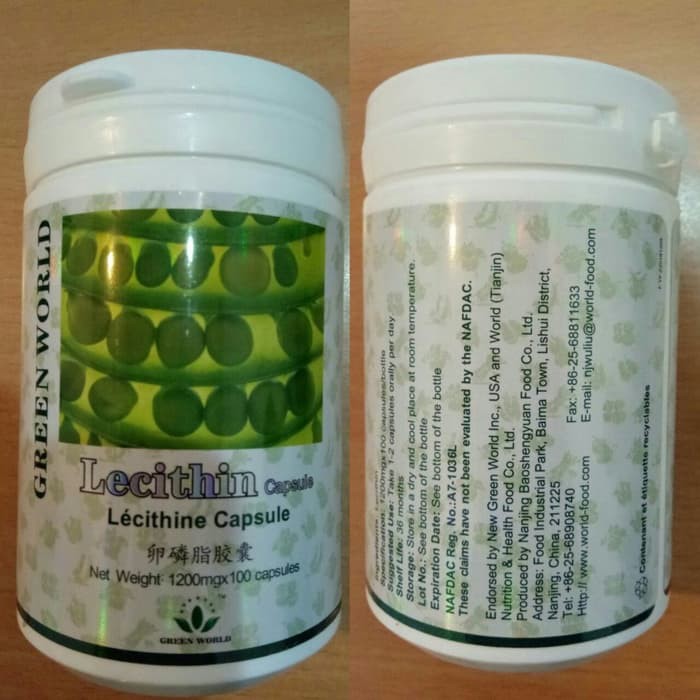 LECITHIN GREEN WORLD /OBAT PENGAHANCUR BATU EMPEDU 100PC