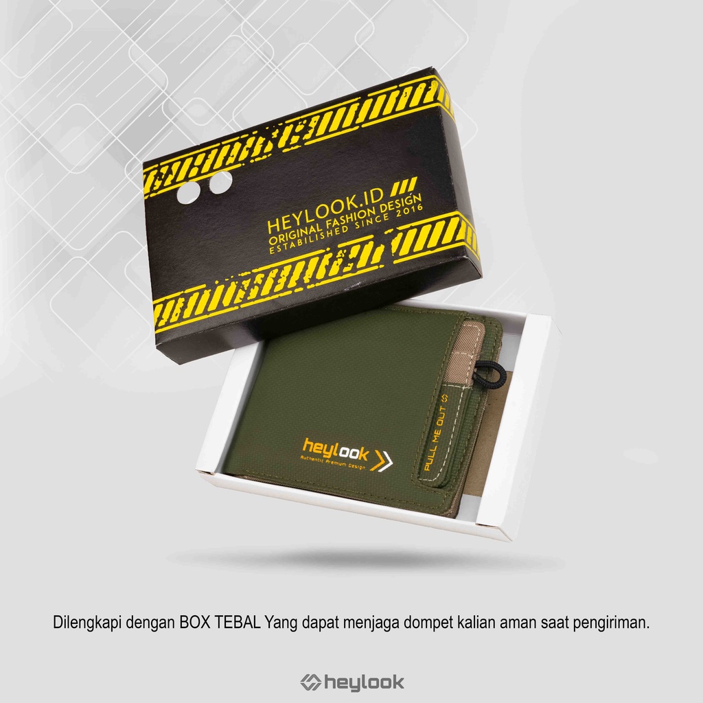 HEYLOOK Project - Dompet Pria Pendek DEXTER Waterproof Dompet Cowok Lipat Anti Air Dompet Kartu Uang ATM Distro Terbaru