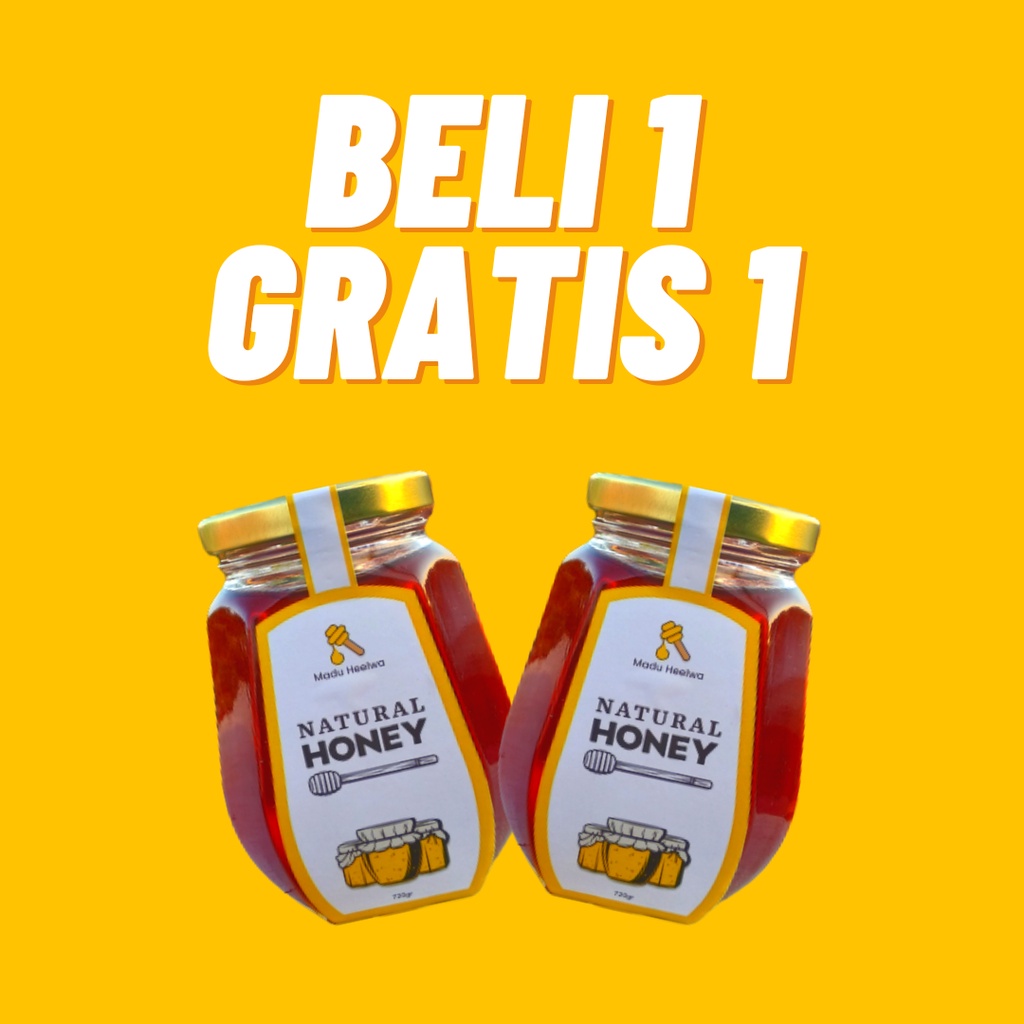 BELI 1 GRATIS 2 MADU RAW HONEY 720gr free 385