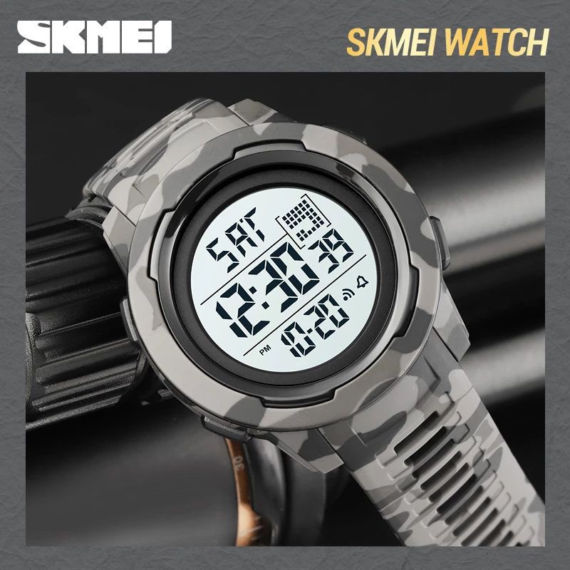SKMEI 1731 Jam Tangan Pria Digital Dual Time Chronograph Sport Watch Anti Air Tali Rubber WATCHKITE WKOS