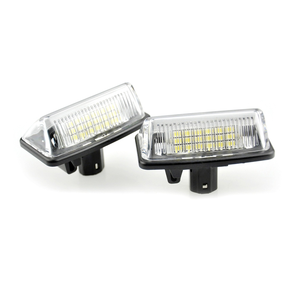 2pcs Lampu LED Plat Nomor Kendaraan Untuk Toyota Alphard Wish Noah / Voxy Estima Caldina Corolla Majesta Starlet Sprinter