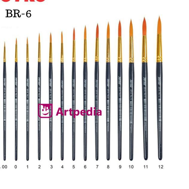 

✶EZ89♥ Kuas Lukis Joyko BR-6 No.12 / Joyko Art Brush Round No.12 / Kuas Joyko ✷
