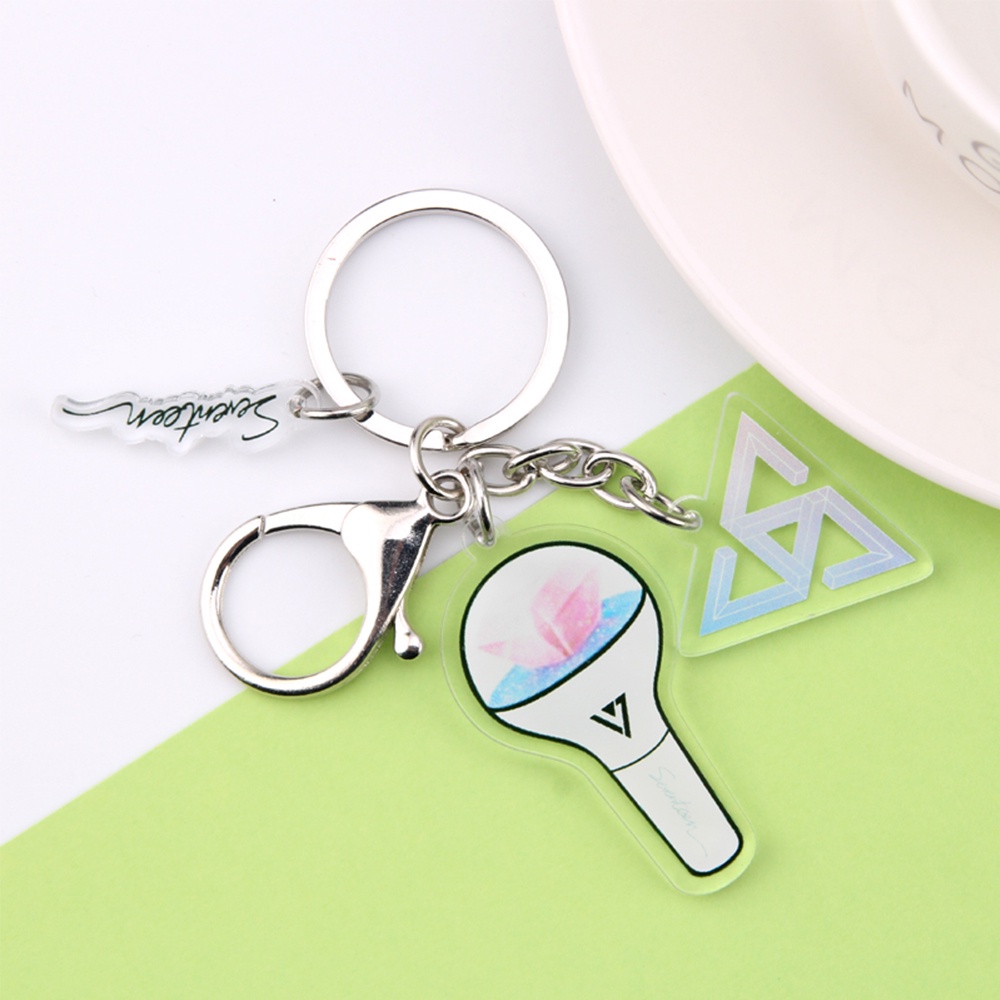 MXBEAUTY Trendy Keyring Cute Cosplay Jewelry Exo Got7 Twice Seventeen Keychain Chain Bangtan Boys Korean Fans Collection Gifts Unisex Acrylic Pendant