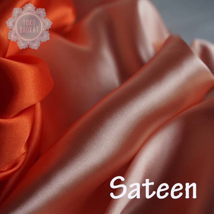 Kain Sateen / satin per 1 meter - Army