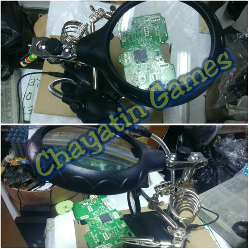 LAMPU SERVICE LED KACA PEMBESAR PCB HOLDER &amp; KEDUDUKAN SOLDER 4 IN 1