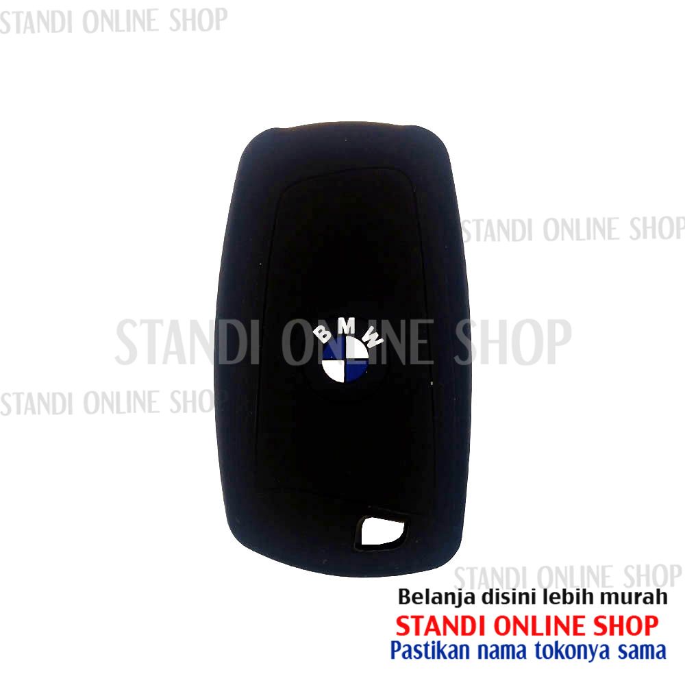 Kondom Kunci Silikon Remote Cover Keyshirt Smartkey BMW F Hitam