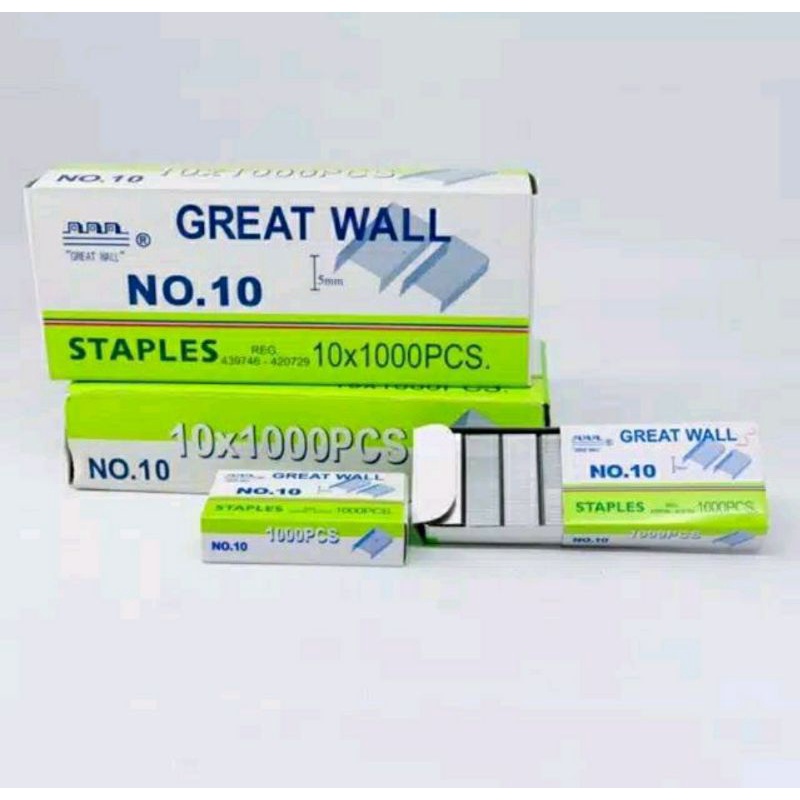 

(3pc)Isi /Refill Staples/Jepretan/Hecter Great Wall No.10/kecil(R29)