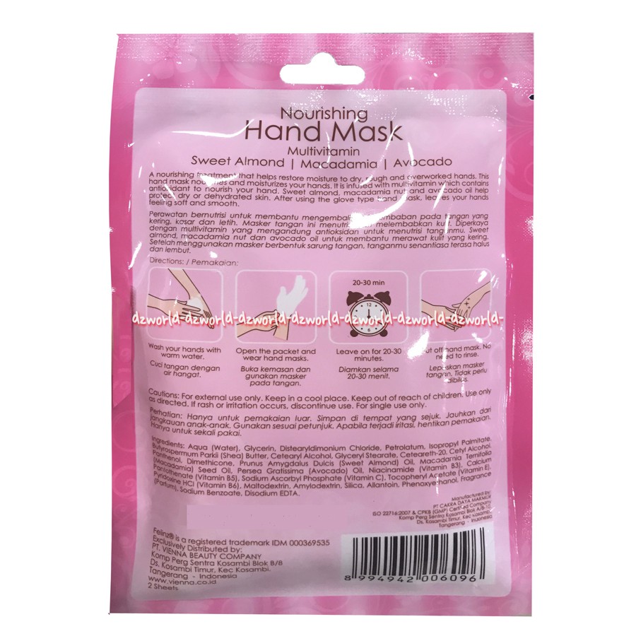 Felinz Nourishing Hand Mask Exfoliating Foot Mask Masker Kaki Masker Tangan Agar Lebih Lebih Lembut Halus Felins Fellinz Felinzs Handmask Footmask Fellinz Model Kertas Sarung Tangan Kaki