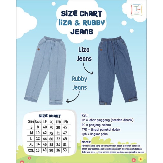 TEEKAY JEANS LIZA AND RUBBY