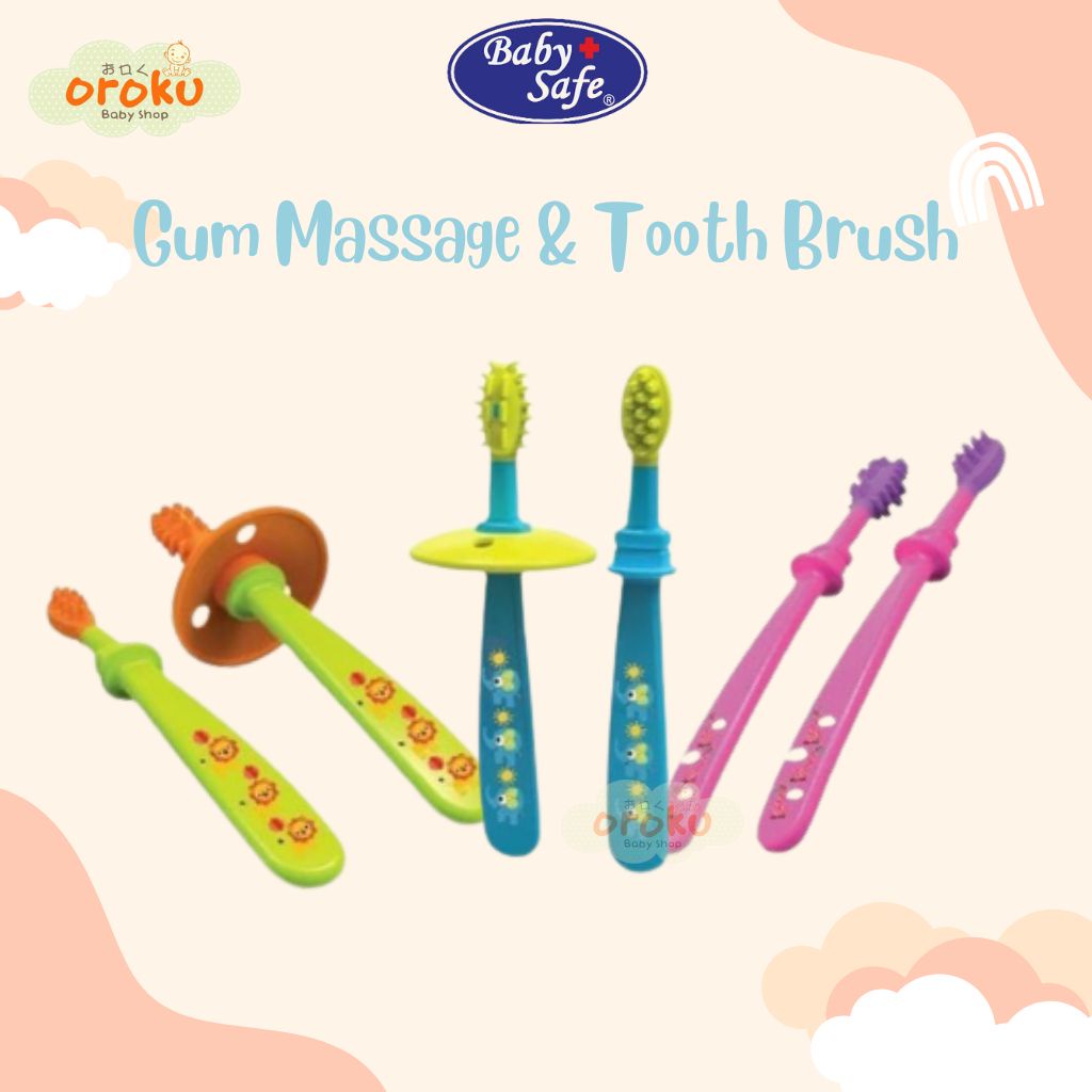 BABY SAFE GUM MASSAGE &amp; TOOTHBRUSH / TOOTHBRUSH / SIKAT GIGI