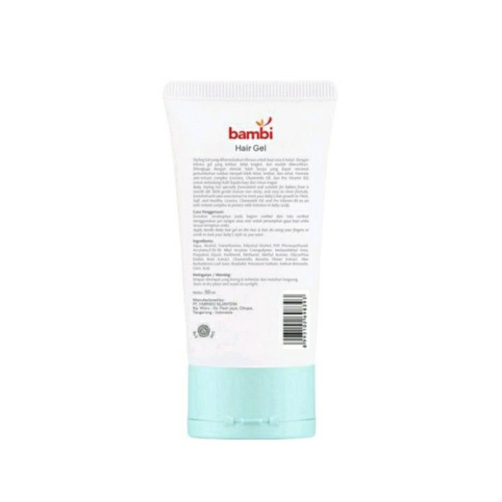 BAMBI Baby Hair Gel Rambut Anak / Minyak Rambut Bayi / Pomade (Tube) 50ml