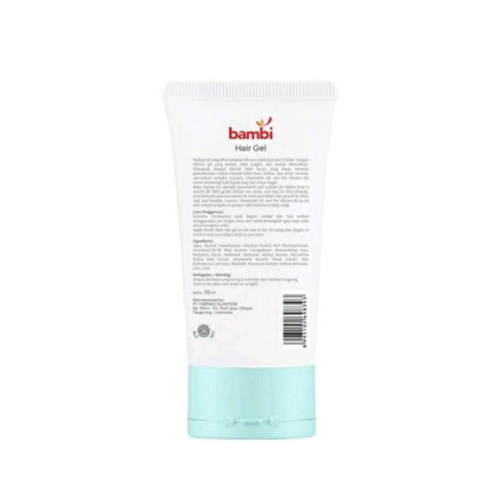 BAMBI Hair Gel (Tube) Minyak Rambut Gel Bayi 50ml / Gel Rambut Anak Bayi