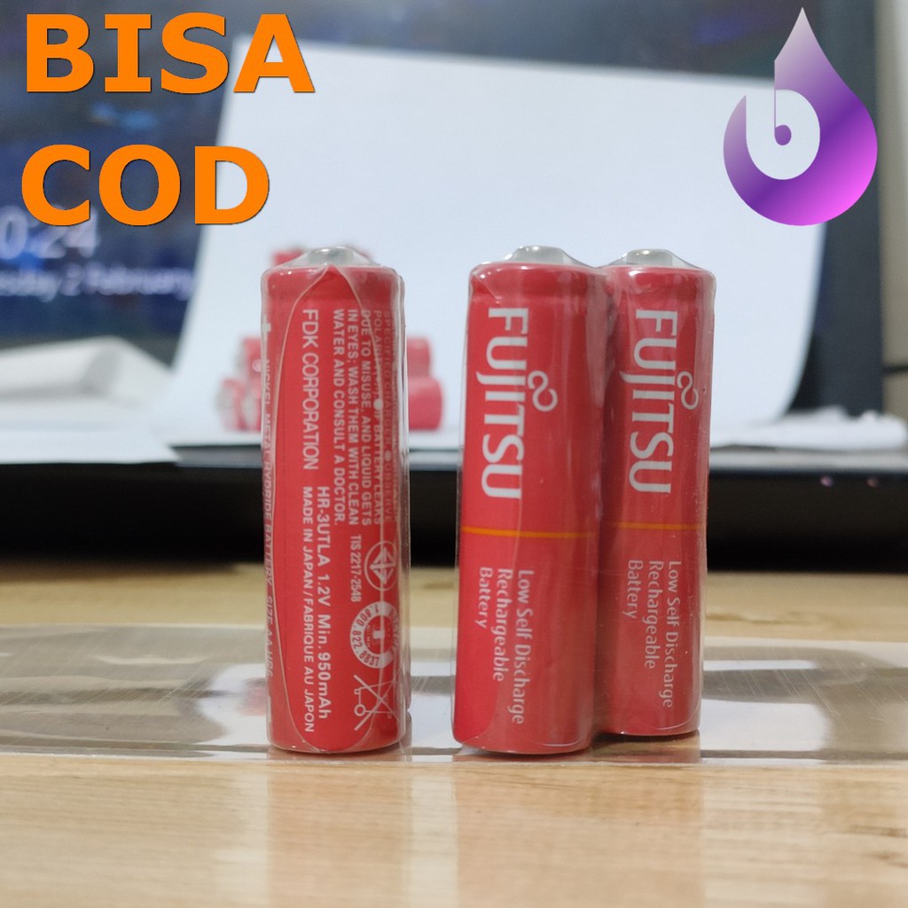 ASLI BATU BATRE BATTERY FUJITSU AA A2 950 mAh RECHARGEABLE