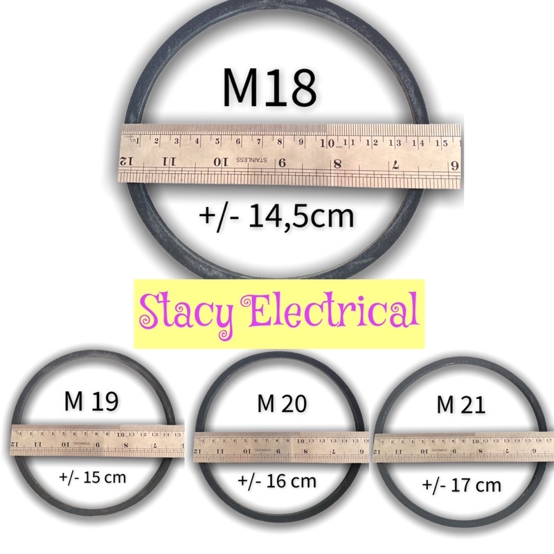 Van Belt Mesin Cuci M18-M35 / M19,5- M33,5 semua ukuran