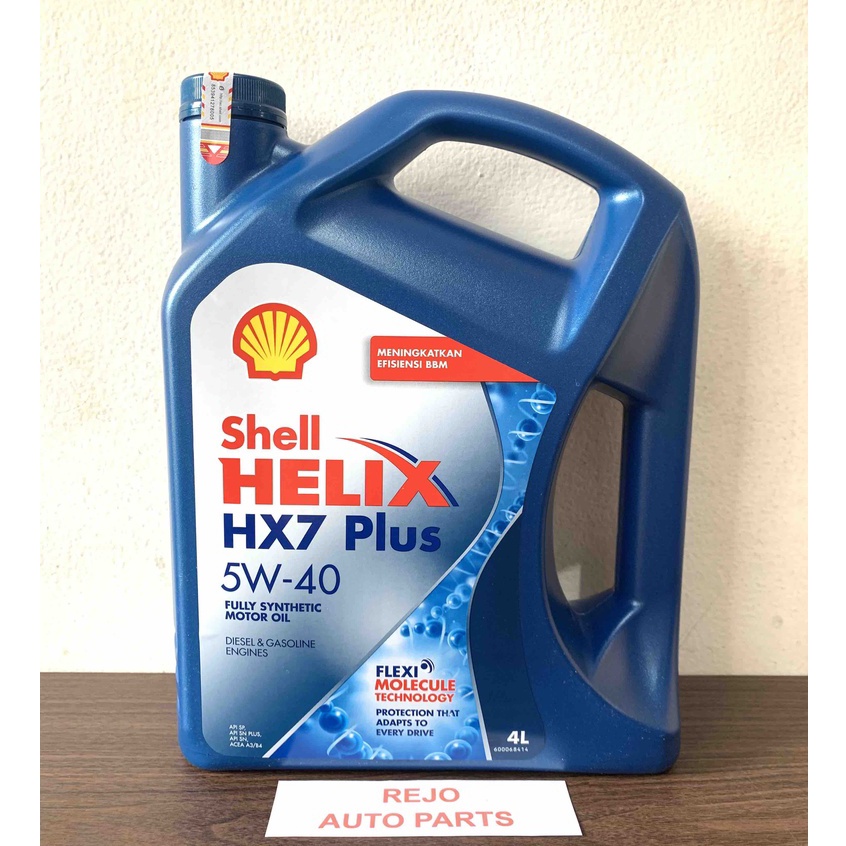 Oli Mesin Shell Helix HX-7 5W-40 4Liter - Oli Mobil Bensin & Diesel