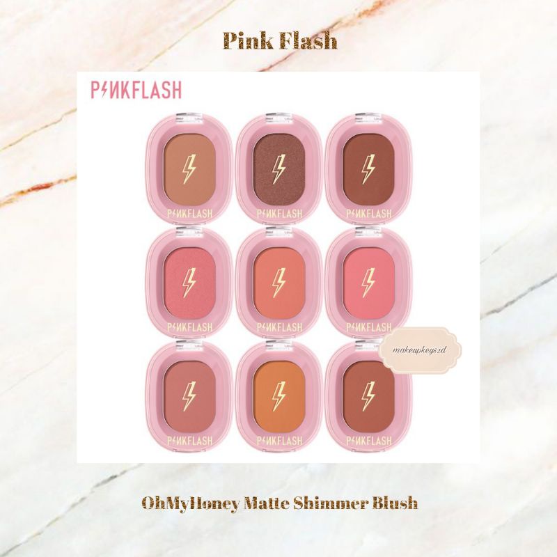 PinkFlash Matte & Shimmer Blush - Blush On