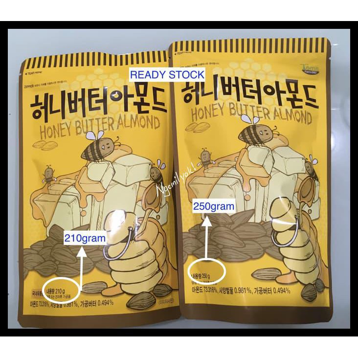 

HOT SALE Honey Butter Almond Korea (250gram) - Tom's Farm - 210 Gram terjamin