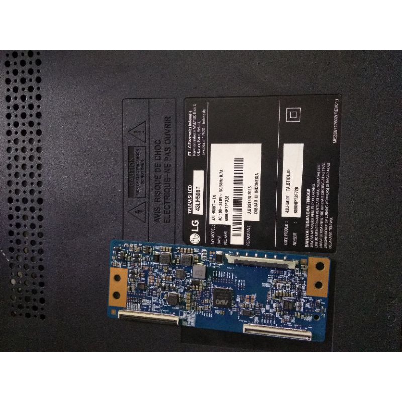 MESIN TCON T CON TIKON TV LG 43LH500 - 43LH500T