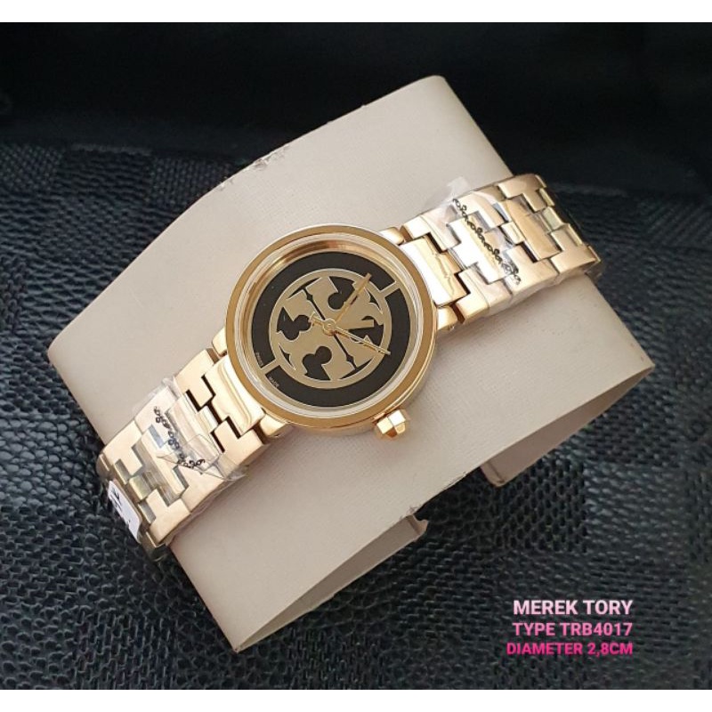 JAM TANGAN TORY BURCH WANITA TRB4017 STAINLESS STEEL ORIGINAL BM