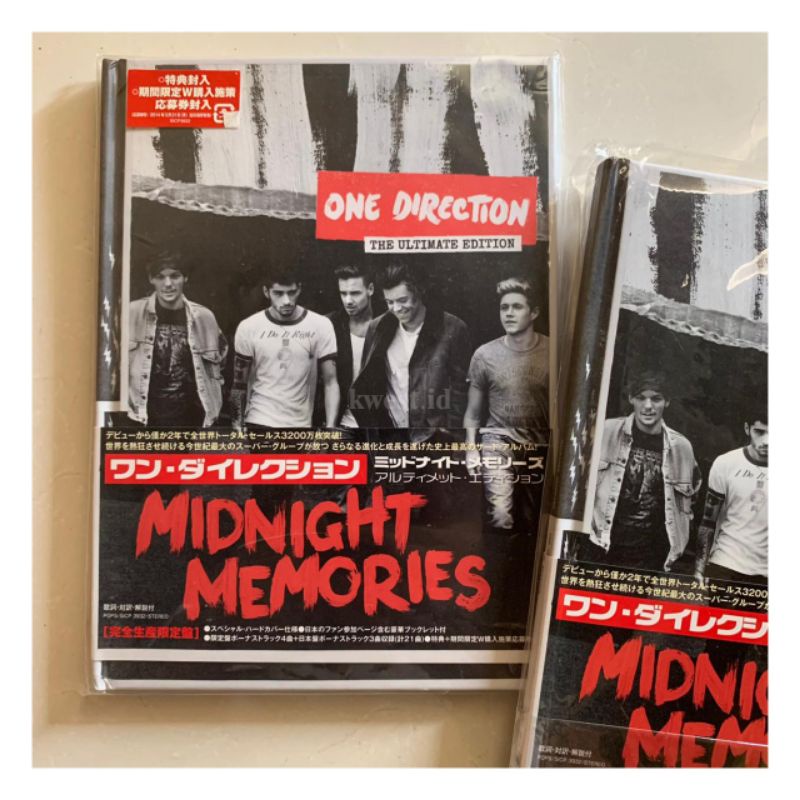 CD Album One Direction 'Midnight Memories' Limited Japanese Yearbook Edition, Harry Styles Zayn Mali