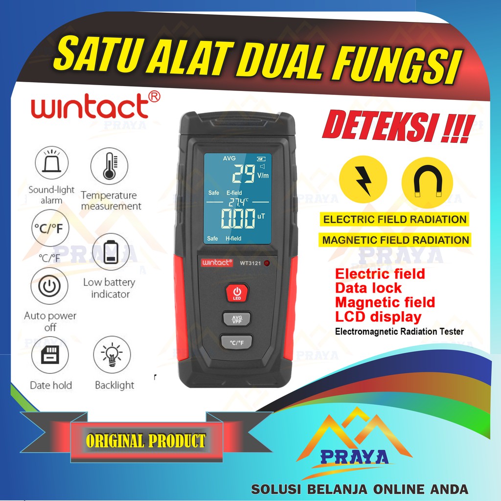 RADIATION TESTER ALAT TES RADIASI MEDAN MAGNET LISTRIK FIELD CEK UJI ELECTRICITY DETECTOR DETECT