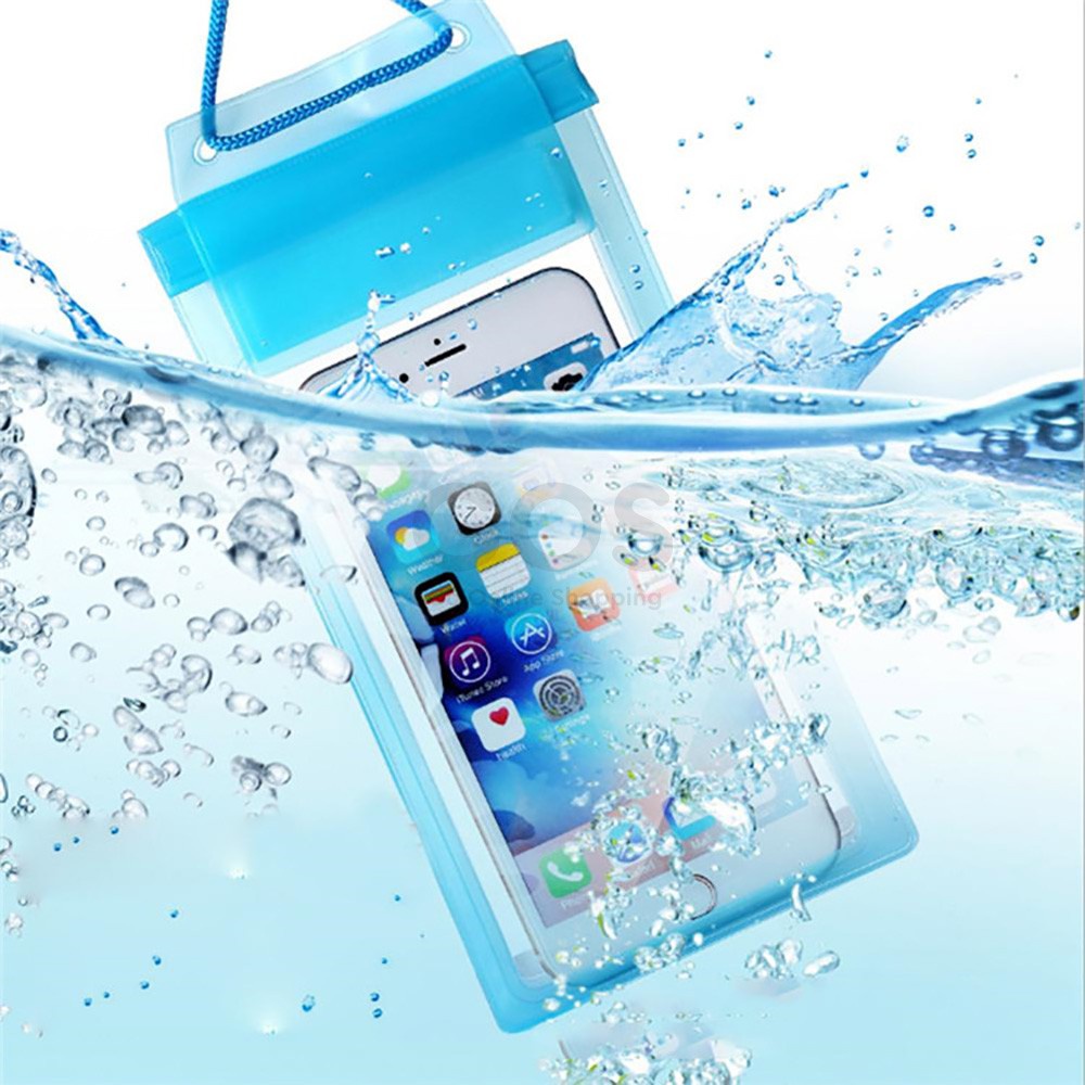 Gantungan Hp Tali Pelindung Anti Air Hujan Pouch Waterproof Case Sarung Bening Aksesoris Handphone