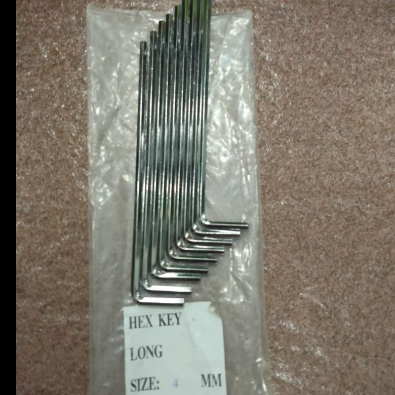 TEKIRO ECERAN Kunci L PANJANG 4MM Hex key long size 4MM ORIGINAL (harga per biji)