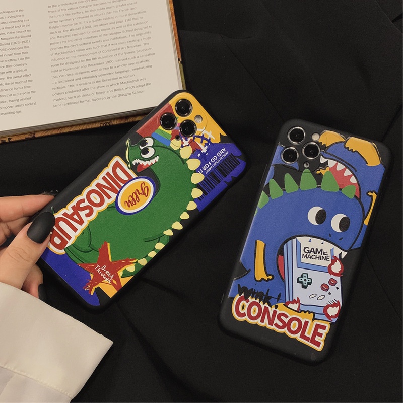 Soft Case Desain Monster Dinosaurus Untuk Iphone 7 8 PLUS X XR XS 11 12 13 MINI PRO MAX SE