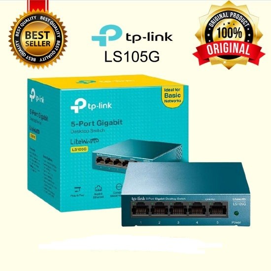 TP-Link LS105G 5-Port 10/100/1000Mbps Desktop Switch