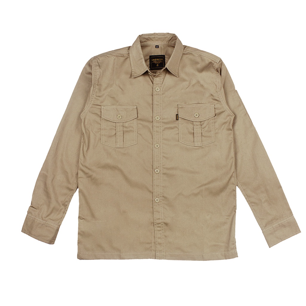Basic Workshirt - SERI KEMEJA POLOS PANJANG UNISEX by ENGINEER