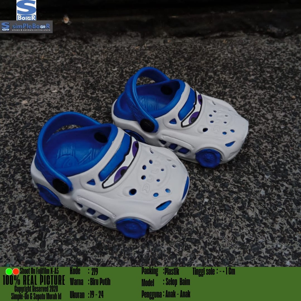 SANDAL DULUX ANAK BALITA - ANAK PAUD MOTIF MCQUEEN LUCU CODE 219E 19-24