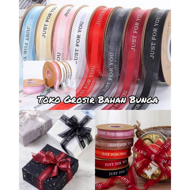 

Ribon Lace Just For You - 90 cm Pita Korea Just For You - Pita Hampers 2,5 cm- Pita Import Hight quality