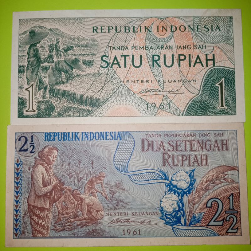 set rupiah seri sandang pangan 1961