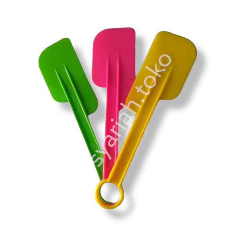 (1pcs) solet kue plastik solet sambal plastik pelet plastik nice spatula serbaguna murah tebal kh