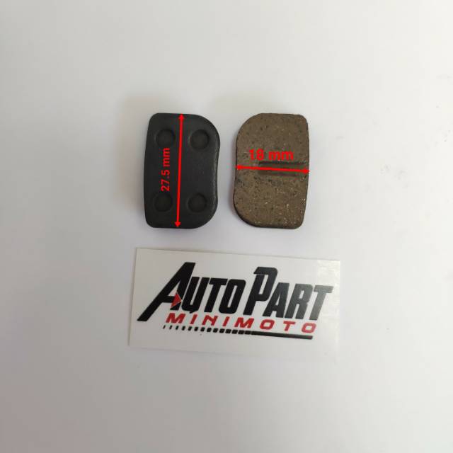 DiscPad Kampas Rem Motor Mini Gp Mini Trail Mini ATV Goped 50cc 2T Mesin Tarik