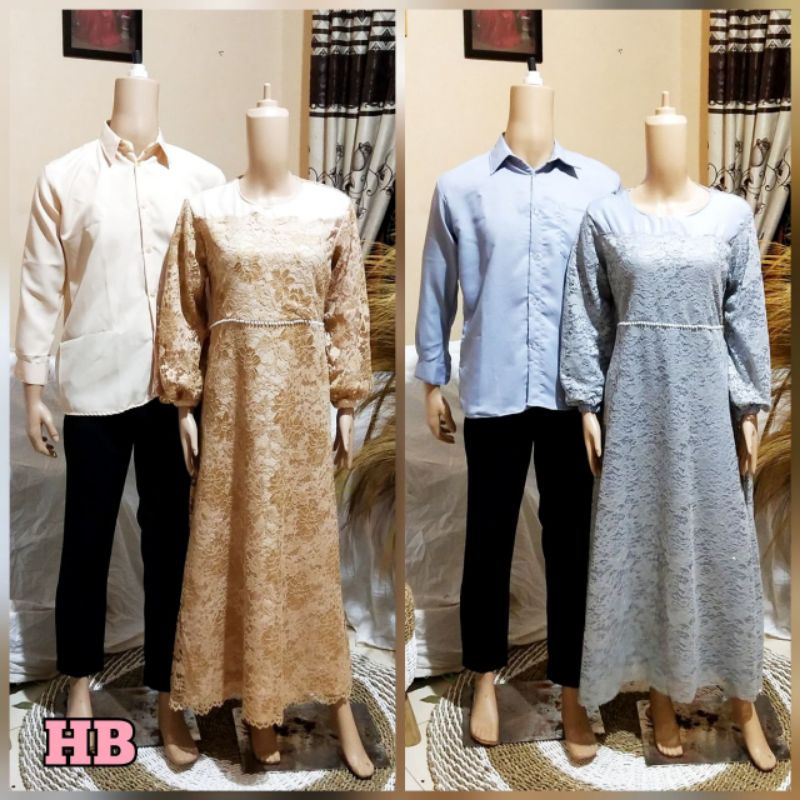 NEW ANGGUN COUPLE BEST SELLER COUPLE GAMIS BROKAT