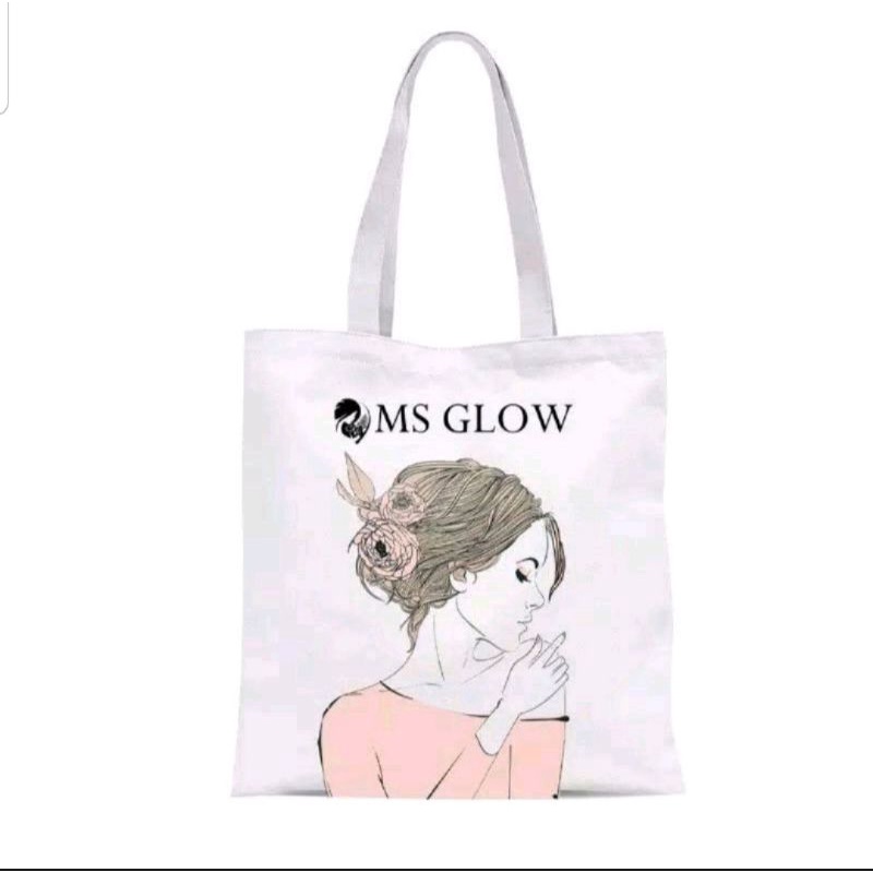 Tote Bag Putih Ms Glow RANDOM Original