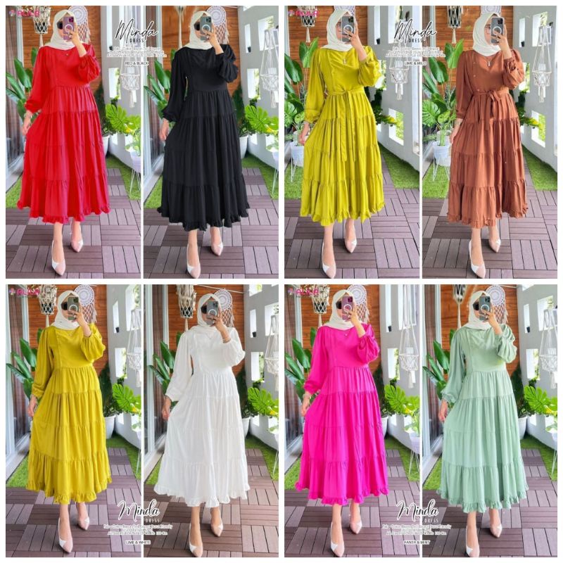 MINDA DRESS ORIGINAL BY ALILA (100% REAL PICT ORI BERLABEL ALILA)